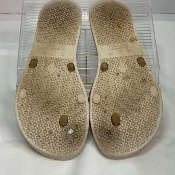 Ipanema Kirei Flip Flops Women’s Size 9 Nude/Gold Brazilian Eco-Friendly Sandal - Picture 6 of 7